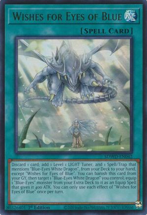 Wishes for Eyes of Blue (SDWD-EN042) - Ultra Rare - Structure Deck: Blue-Eyes White Destiny