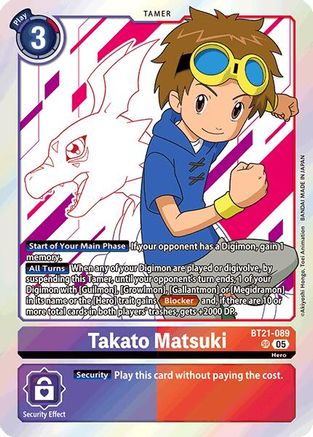 Takato Matsuki (BT21-089) Foil Super Rare - World Convergence