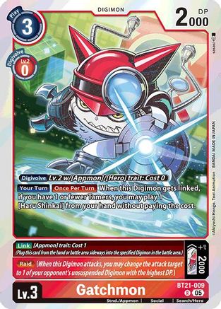 Gatchmon (BT21-009) Foil Rare - World Convergence