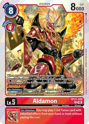 Aldamon (BT21-020) Foil Rare - World Convergence