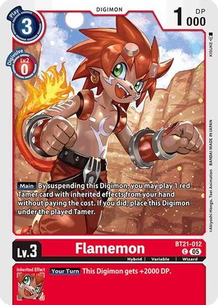 Flamemon (BT21-012)  Common - World Convergence