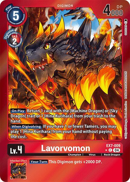 Lavorvomon Foil EX7-009 C (Digimon LIBERATOR)  - Foil