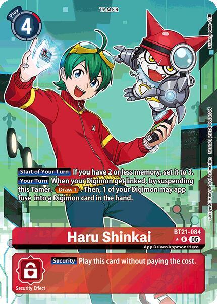 Haru Shinkai Alternate Art BT21-084 R (World Convergence)  - Foil