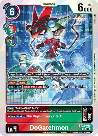 DoGatchmon (BT21-018) Foil Rare - World Convergence