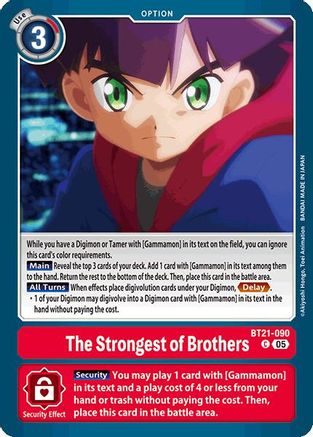 The Strongest of Brothers (BT21-090)  Common - World Convergence