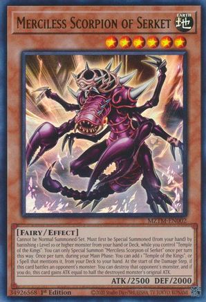 Merciless Scorpion of Serket (MZTM-EN002) - Ultra Rare - Maze of the Master