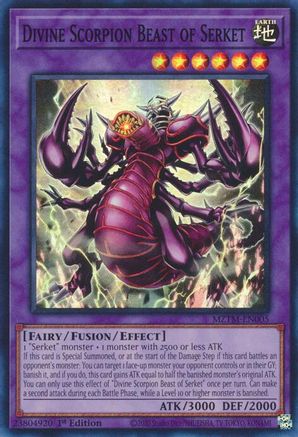 Divine Scorpion Beast of Serket (MZTM-EN005) - Super Rare - Maze of the Master