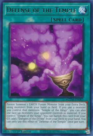 Defense of the Temple (MZTM-EN007) - Rare - 1st Edition - Maze of the Master