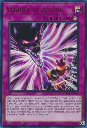 Verdict of Anubis (MZTM-EN009) - Ultra Rare - Maze of the Master