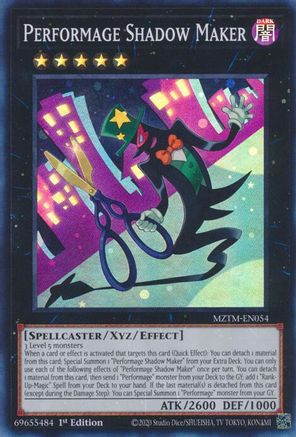 Performage Shadow Maker (MZTM-EN054) - Super Rare - 1st Edition - Maze of the Master