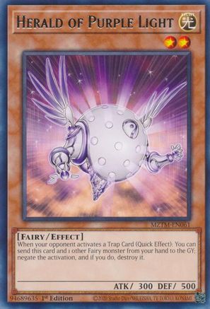 Herald of Purple Light (MZTM-EN061) - Rare - Maze of the Master