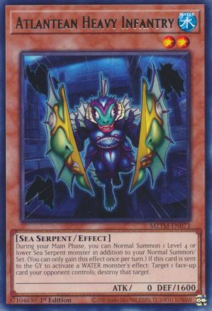 Atlantean Heavy Infantry (MZTM-EN073) - Rare - Maze of the Master