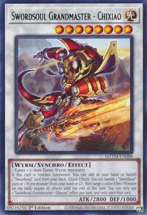Swordsoul Grandmaster - Chixiao (MZTM-EN088) - Rare - 1st Edition - Maze of the Master