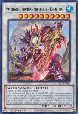 Swordsoul Supreme Sovereign - Chengying (MZTM-EN089) - Rare - Maze of the Master