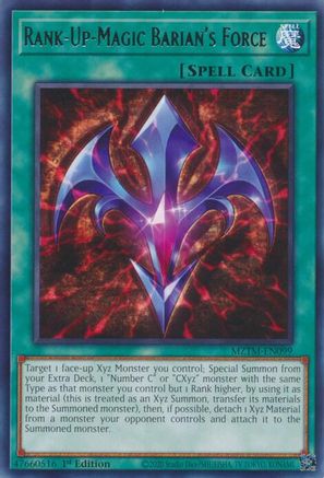 Rank-Up-Magic Barian's Force (MZTM-EN099) - Rare - Maze of the Master
