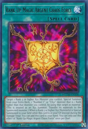 Rank-Up-Magic Argent Chaos Force (MZTM-EN100) - Rare - Maze of the Master
