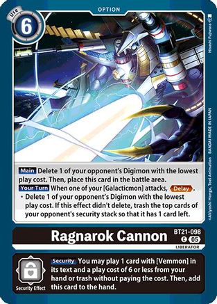 Ragnarok Cannon (BT21-098)  Common - World Convergence