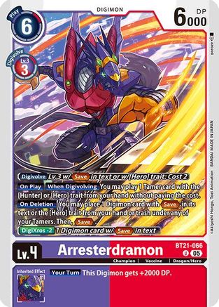 Arresterdramon (BT21-066)  Uncommon - World Convergence