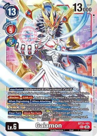 Gaiamon (BT21-101) Foil Secret Rare - World Convergence