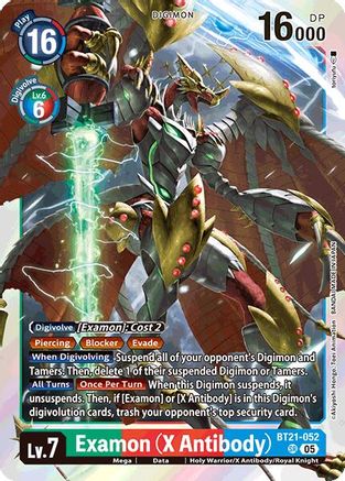 Examon (X Antibody) (BT21-052) Foil Super Rare - World Convergence