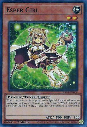 Esper Girl (RA04-EN006) - Super Rare - Quarter Century Stampede