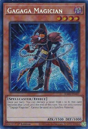 Gagaga Magician (Secret Rare) (RA04-EN007) - Secret Rare - Quarter Century Stampede