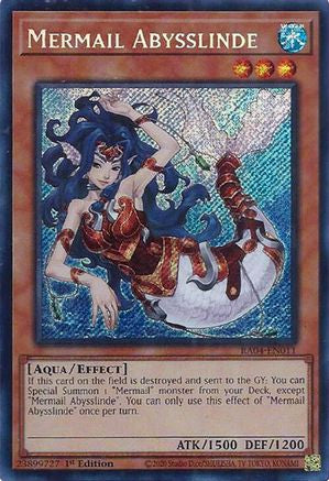 Mermail Abysslinde (Secret Rare) (RA04-EN011) - Secret Rare - Quarter Century Stampede