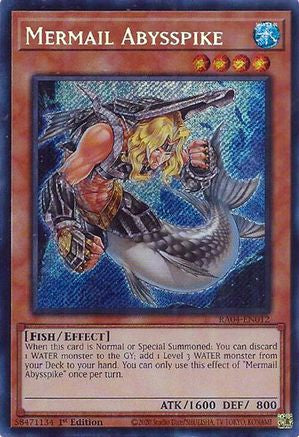 Mermail Abysspike (Secret Rare) (RA04-EN012) - Secret Rare - Quarter Century Stampede