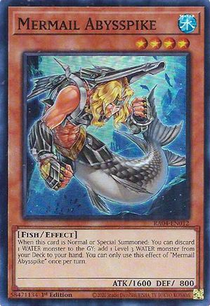 Mermail Abysspike (RA04-EN012) - Super Rare - Quarter Century Stampede