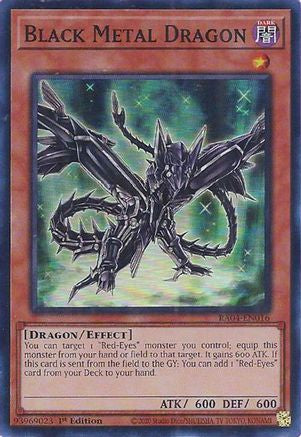 Black Metal Dragon (RA04-EN016) - Super Rare - Quarter Century Stampede