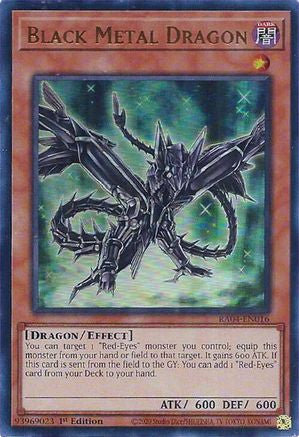 Black Metal Dragon (UR) (RA04-EN016) - Ultra Rare - Quarter Century Stampede