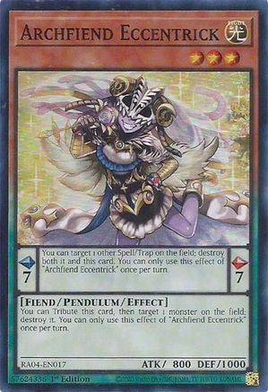 Archfiend Eccentrick (RA04-EN017) - Super Rare - Quarter Century Stampede