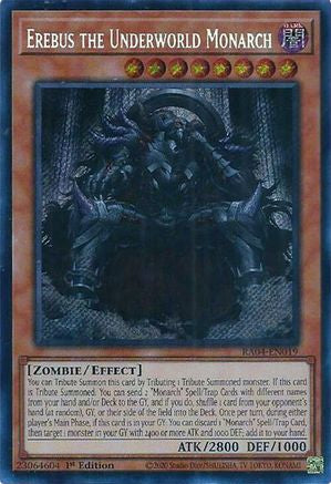 Erebus the Underworld Monarch (Secret Rare) (RA04-EN019) - Secret Rare - Quarter Century Stampede