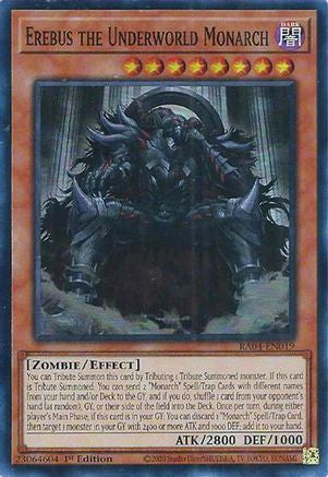 Erebus the Underworld Monarch (RA04-EN019) - Super Rare - Quarter Century Stampede