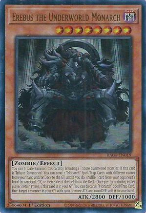 Erebus the Underworld Monarch (UR) (RA04-EN019) - Ultra Rare - Quarter Century Stampede