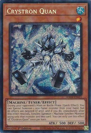 Crystron Quan (Secret Rare) (RA04-EN021) - Secret Rare - Quarter Century Stampede