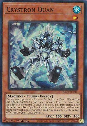 Crystron Quan (RA04-EN021) - Super Rare - Quarter Century Stampede