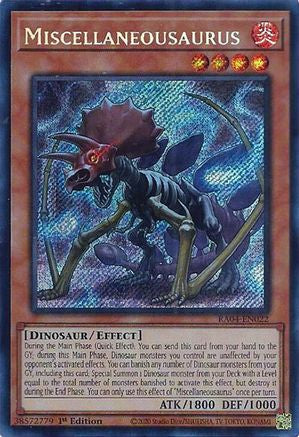 Miscellaneousaurus (Secret Rare) (RA04-EN022) - Secret Rare - Quarter Century Stampede