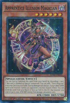 Apprentice Illusion Magician (RA04-EN023) - Super Rare - Quarter Century Stampede