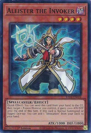 Aleister the Invoker (Alternate Art) (RA04-EN024) - Super Rare - Quarter Century Stampede