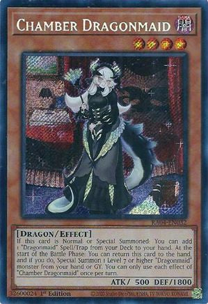 Chamber Dragonmaid (Secret Rare) (RA04-EN032) - Secret Rare - Quarter Century Stampede