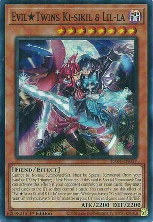 Evil Twins Ki-sikil & Lil-la (RA04-EN037) - Super Rare - Quarter Century Stampede