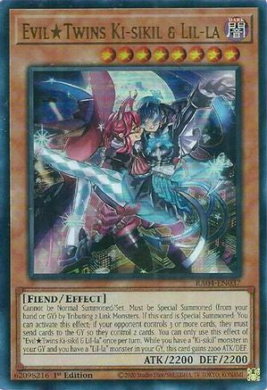 Evil Twins Ki-sikil & Lil-la (UR) (RA04-EN037) - Ultra Rare - Quarter Century Stampede
