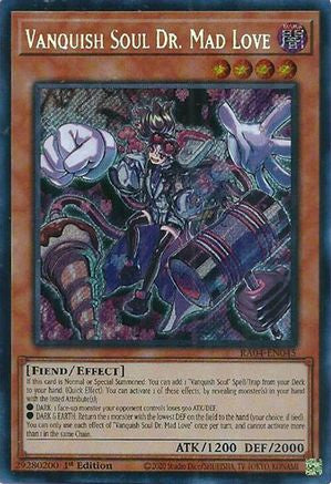 Vanquish Soul Dr. Mad Love (Secret Rare) (RA04-EN045) - Secret Rare - Quarter Century Stampede