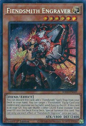 Fiendsmith Engraver (Secret Rare) (RA04-EN049) - Secret Rare - Quarter Century Stampede