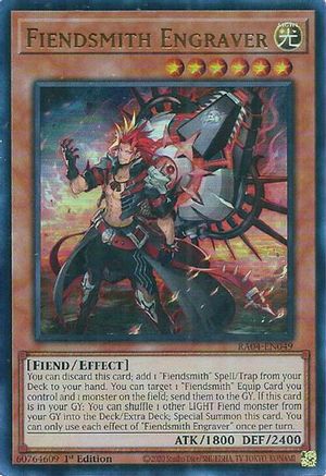 Fiendsmith Engraver (UR) (RA04-EN049) - Ultra Rare - Quarter Century Stampede