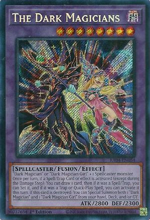 The Dark Magicians (Secret Rare) (RA04-EN054) - Secret Rare - Quarter Century Stampede