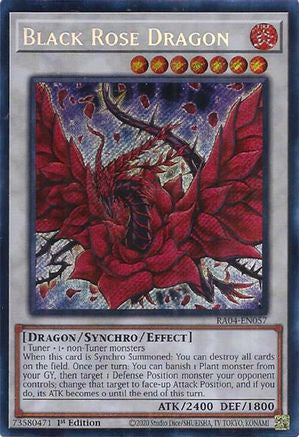 Black Rose Dragon (Secret Rare) (RA04-EN057) - Secret Rare - Quarter Century Stampede