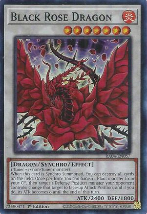 Black Rose Dragon (RA04-EN057) - Super Rare - Quarter Century Stampede