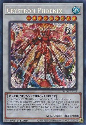 Crystron Phoenix (Secret Rare) (RA04-EN058) - Secret Rare - Quarter Century Stampede